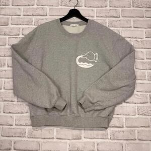 Good American Aquarius Crew Neck Sweatshirt Women's 2 (Measurements in photos)